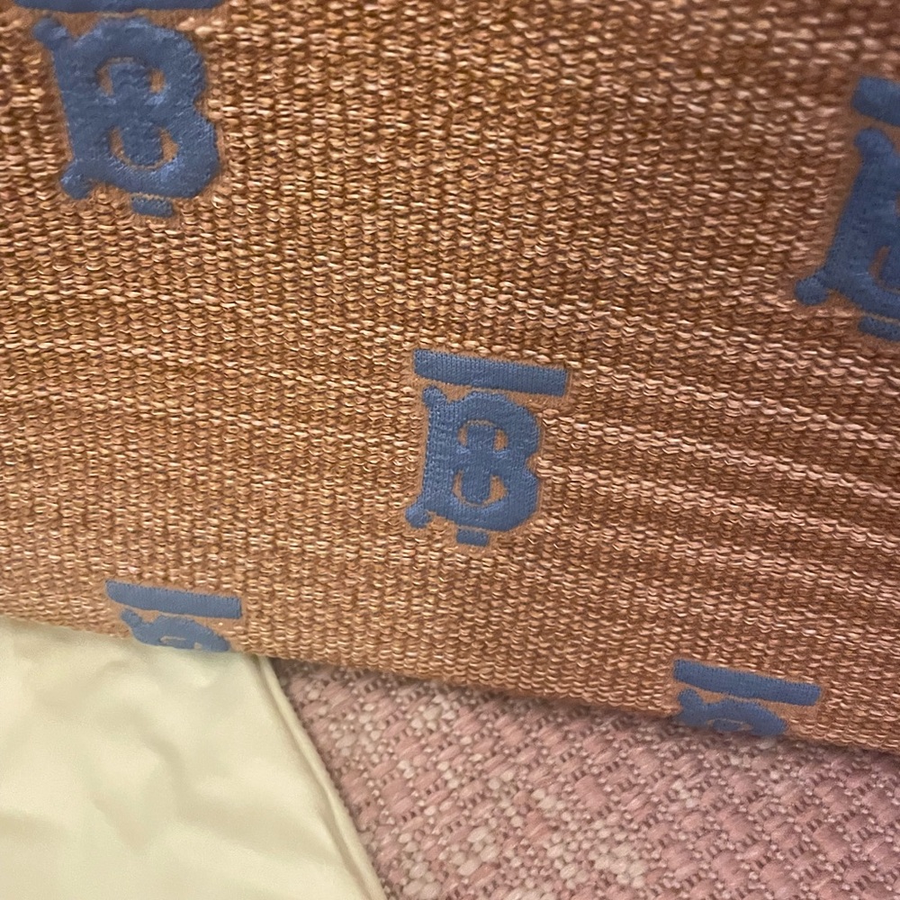 Burberry Tan and Blue Totes Elegant Design - Picture 2 of 10